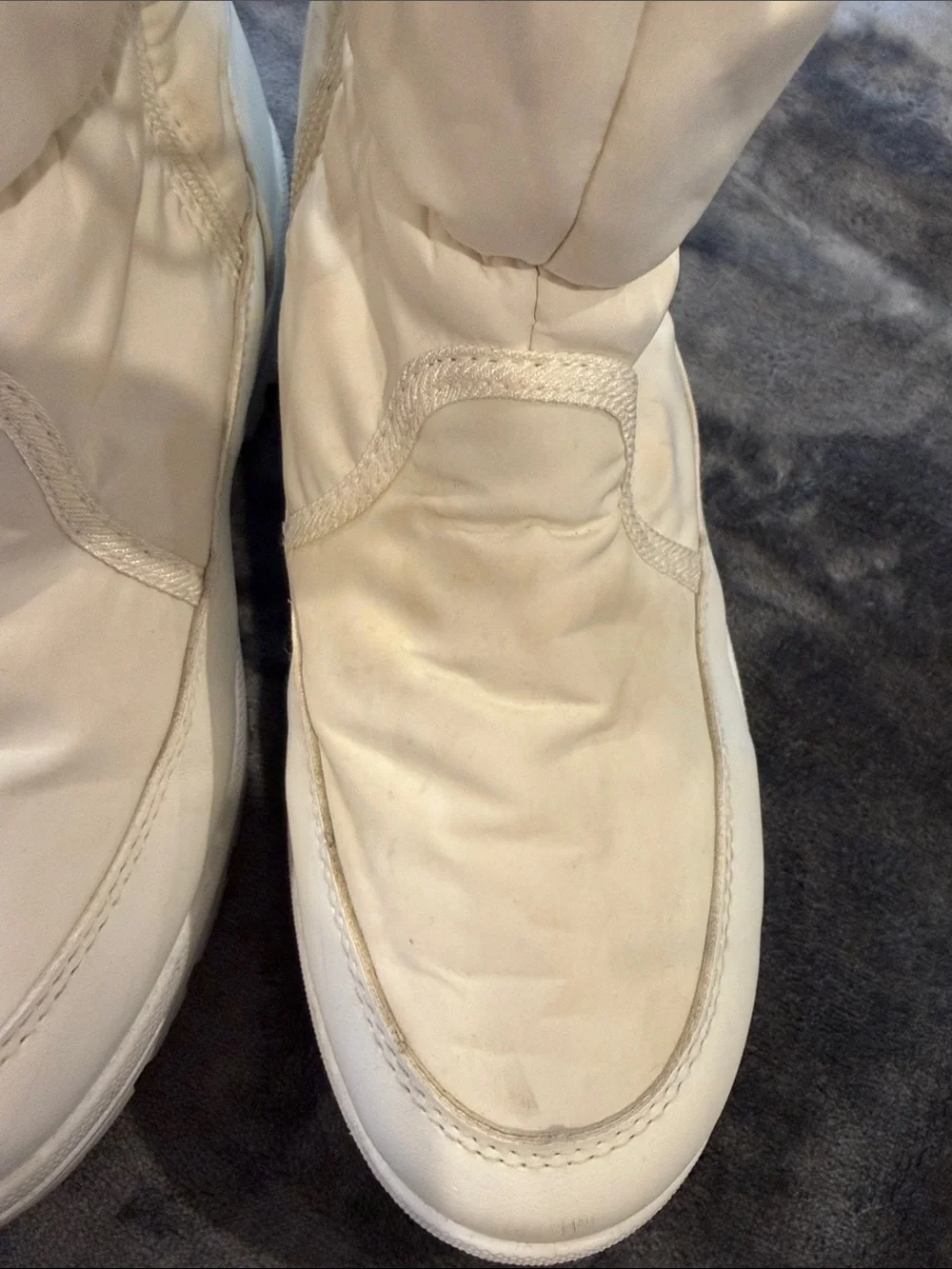 White Puffer Winter Boots